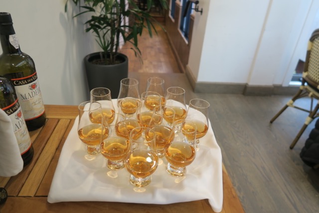 Glasses of Madeira were distributed to all the guests
