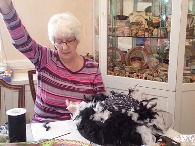 Averill is getting her thread ready