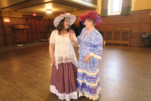 Several guests wore elegant period costumes