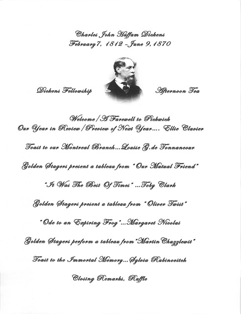 Victorian Afternoon Tea Program