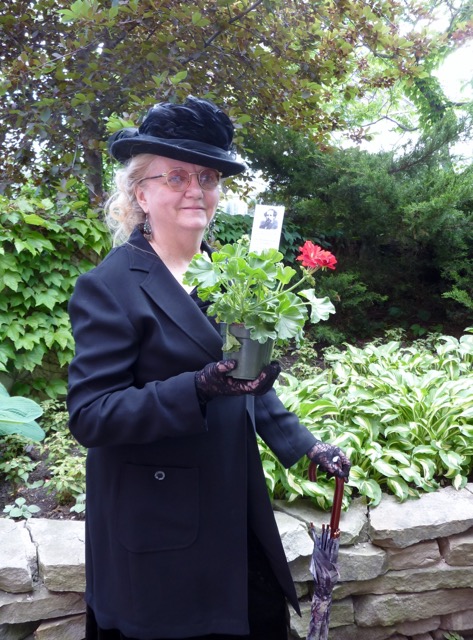 Katherine wins a geranium